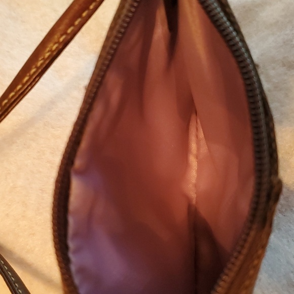 Coach Brown Classic C Print Zip Wristlet - Picture 5 of 5